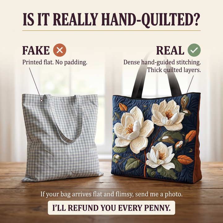 Artisan Quilted Bag - Delicate Magnolia