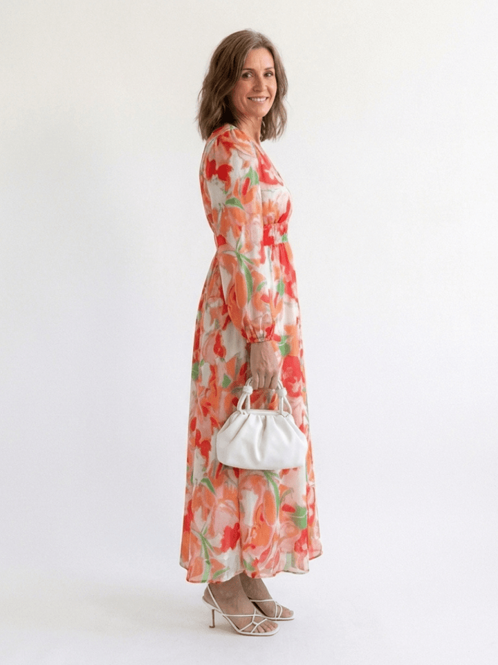 ALTHEA™ | Long Sleeve Floral Maxi Dress