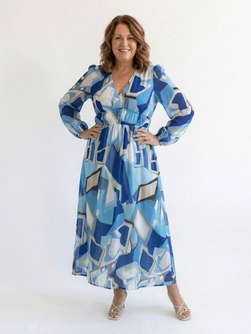 ALTHEA™ | Long Sleeve Floral Maxi Dress
