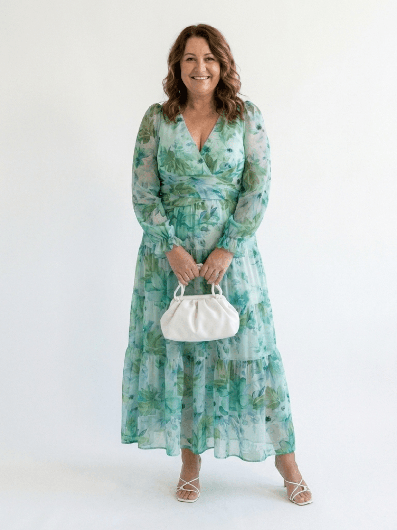 ALTHEA™ | Long Sleeve Floral Maxi Dress