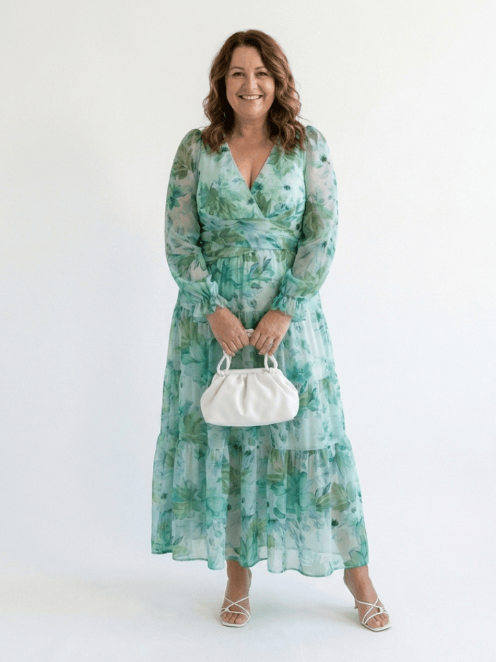 ALTHEA™ | Long Sleeve Floral Maxi Dress