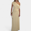 Roxanne – Asymmetric Pleated Solid Dress
