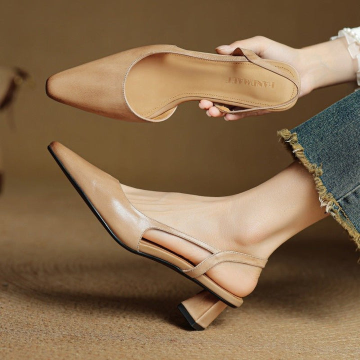 Arlise Leather Slingback Pumps