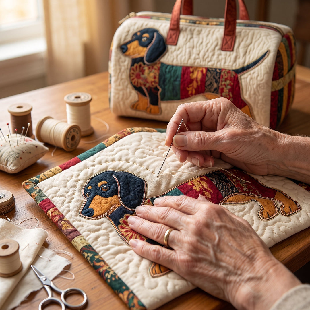 Patch Pup Quilted Duffle Bag