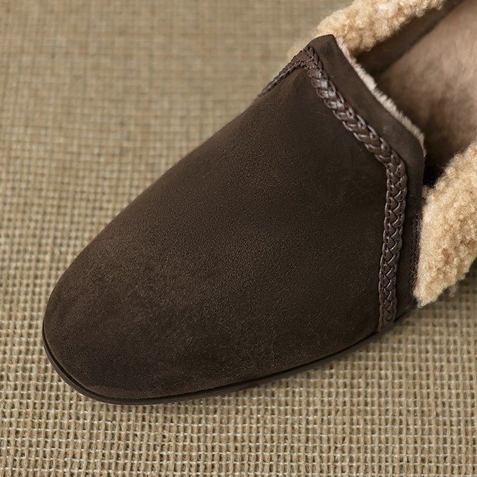 Caldena Shearling Leather Heels