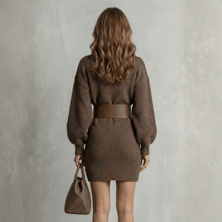 CLARA™ | Structured Belt Knit Dress
