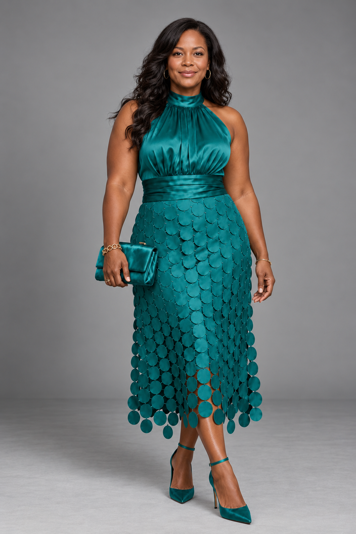 Wunmi | Elegant Dress with Bow Detail