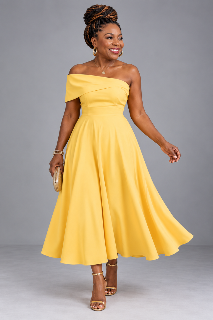 Oyinda | Graceful Sweeping Maxi Dress