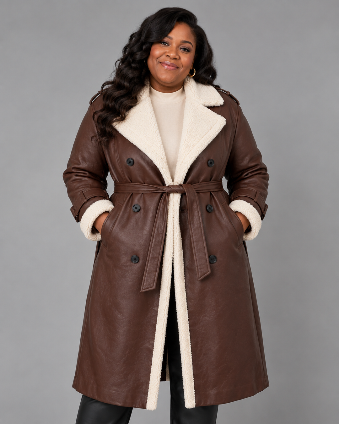 Yvette | Teddy-lined Trench Coat