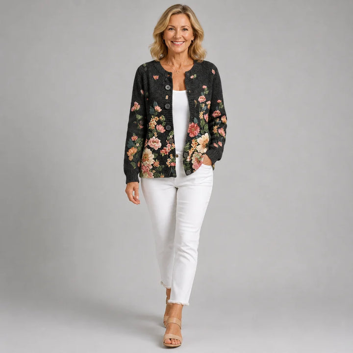 Vintage Floral Cardigan for Women