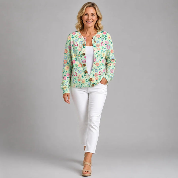 Vintage Floral Cardigan for Women