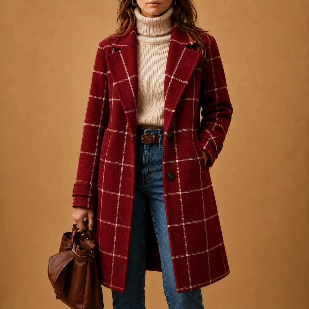 Bethany | Plaid Coat for Women