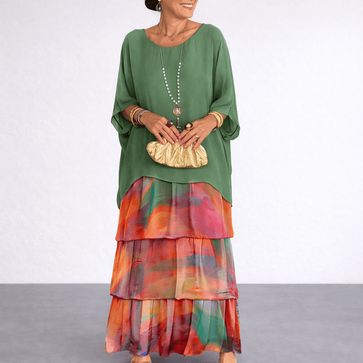 LARA™ | Elegant Flowing Maxi Dress