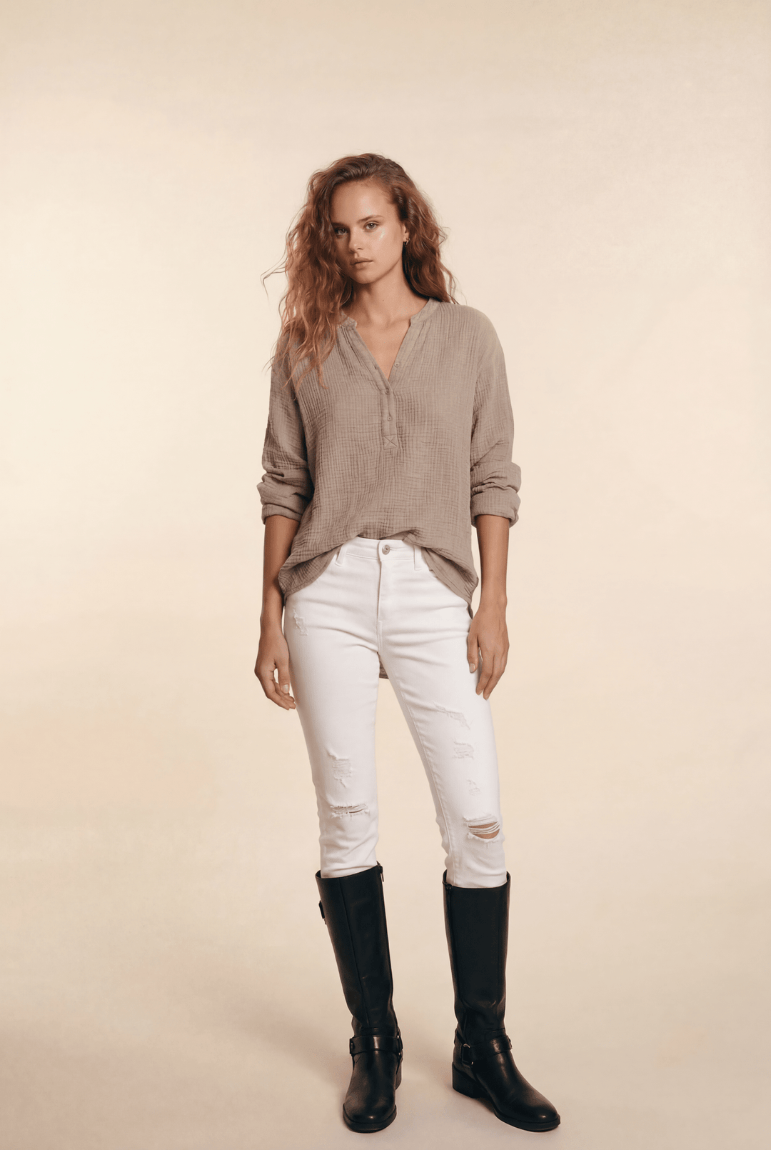 Ayla™ Casual V-Neck Blouse