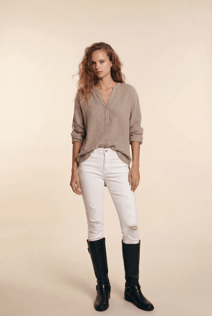 Ayla™ Casual V-Neck Blouse