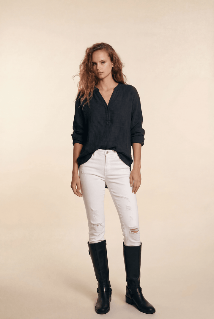 Ayla™ Casual V-Neck Blouse