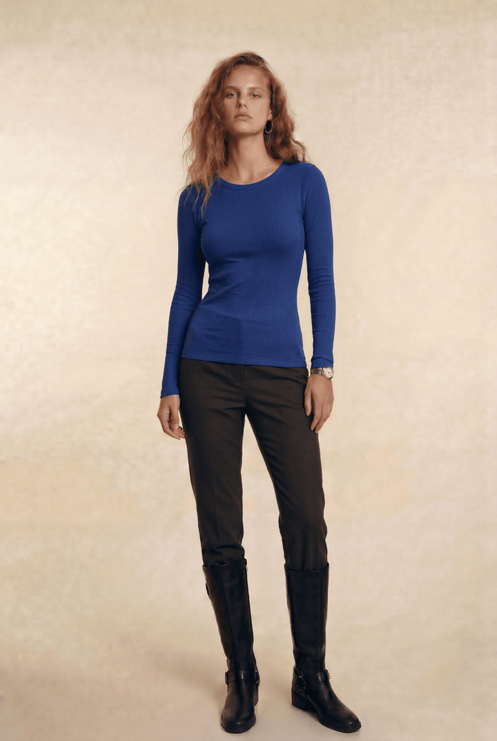 Davina | Slim-Fit Crewneck Top
