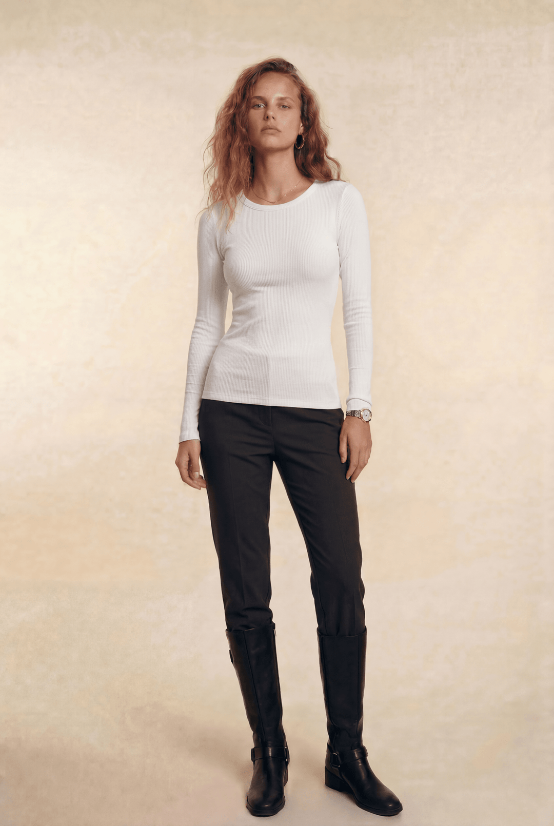 Davina | Slim-Fit Crewneck Top