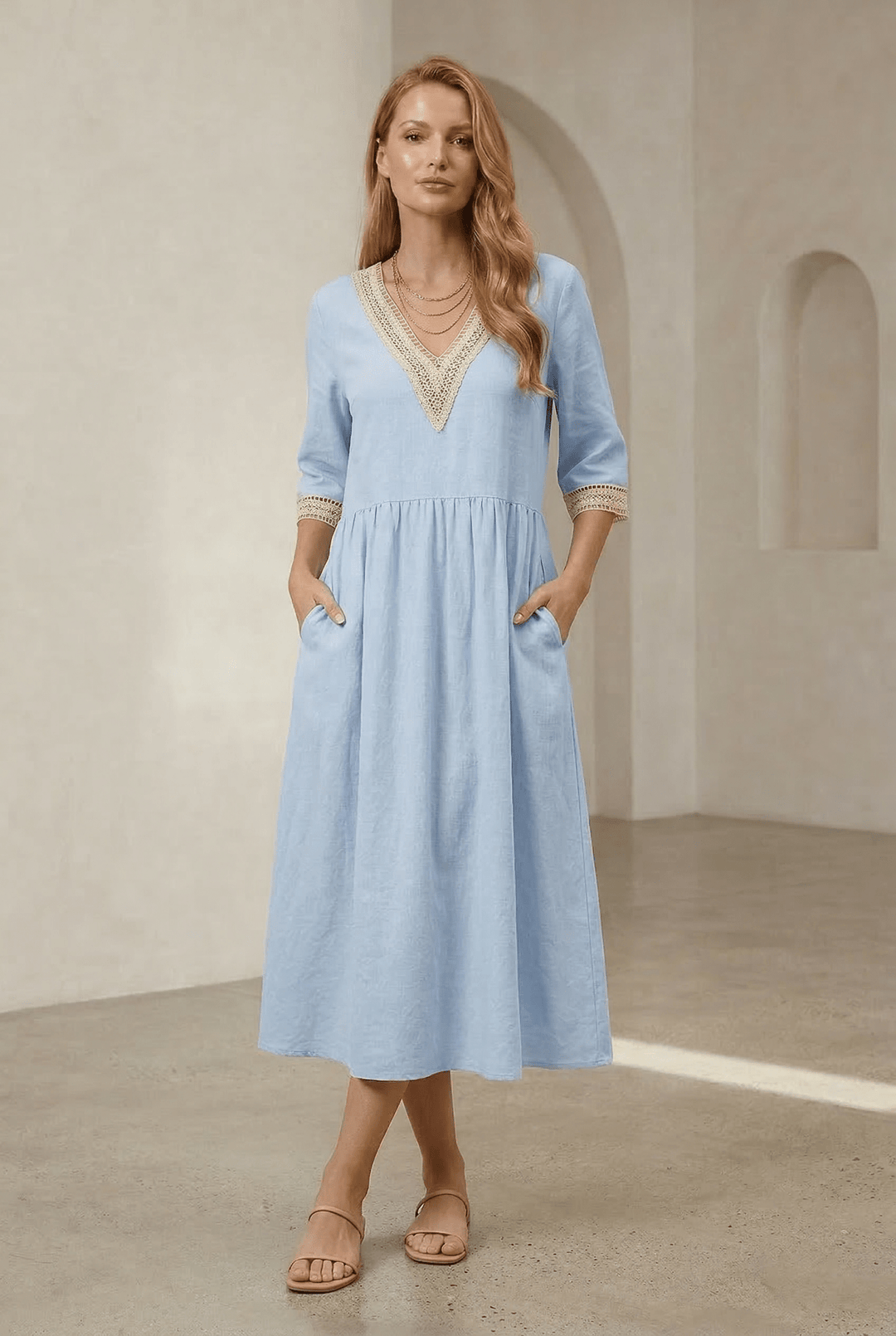 Elvira | Elegant Midi Dress