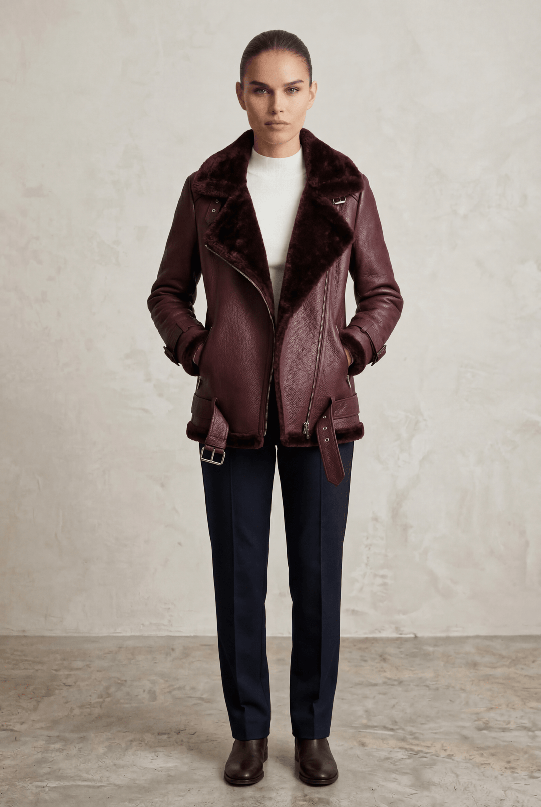 VERA | Shearling Biker Jacket