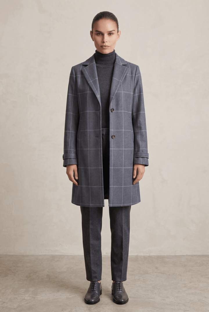 SIENNA | Checked Tailored Coat