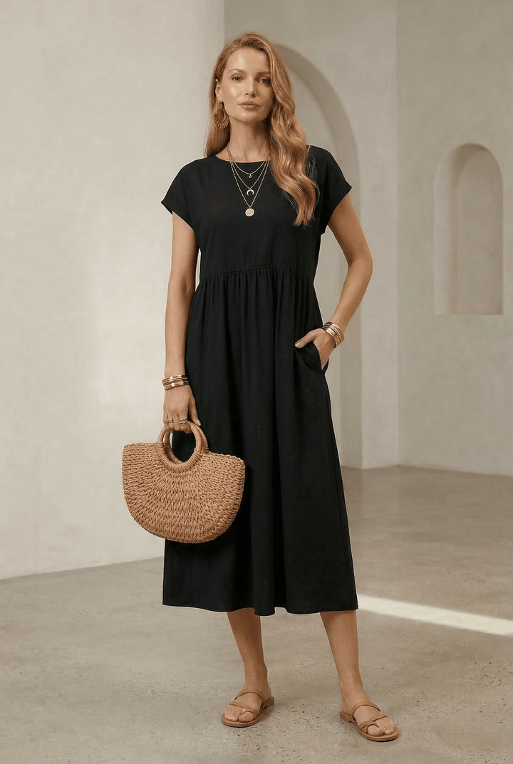 Celeste | Elegant Wrap Midi Dress