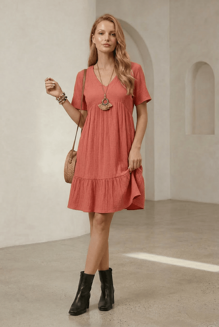 Elodie | Boho Mini Dress