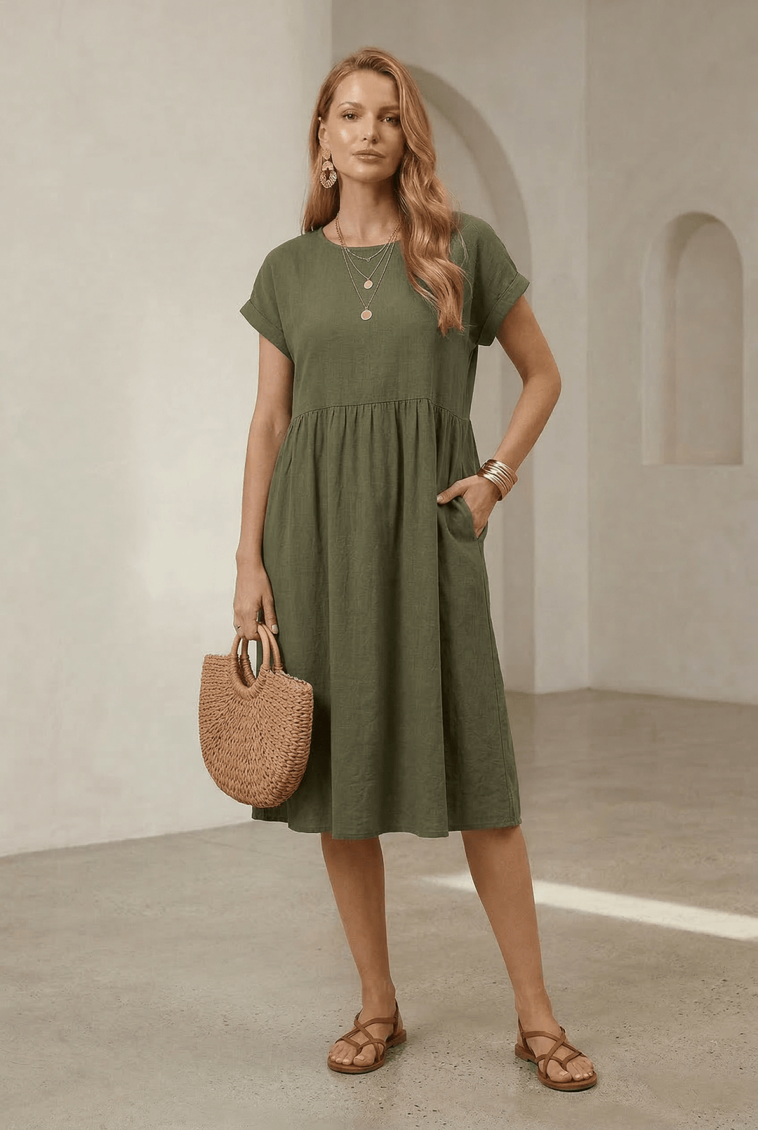 Celeste | Elegant Wrap Midi Dress