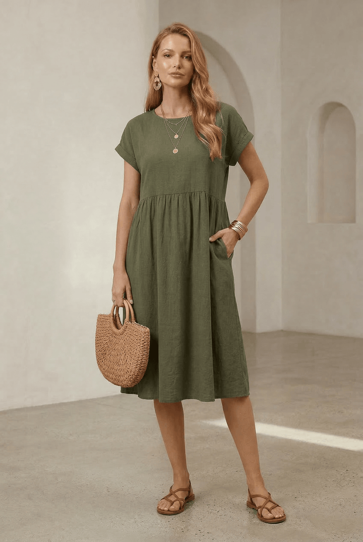 Celeste | Elegant Wrap Midi Dress