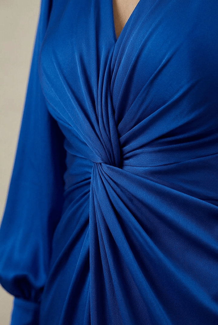 Liora | Elegant Draped Maxi Dress
