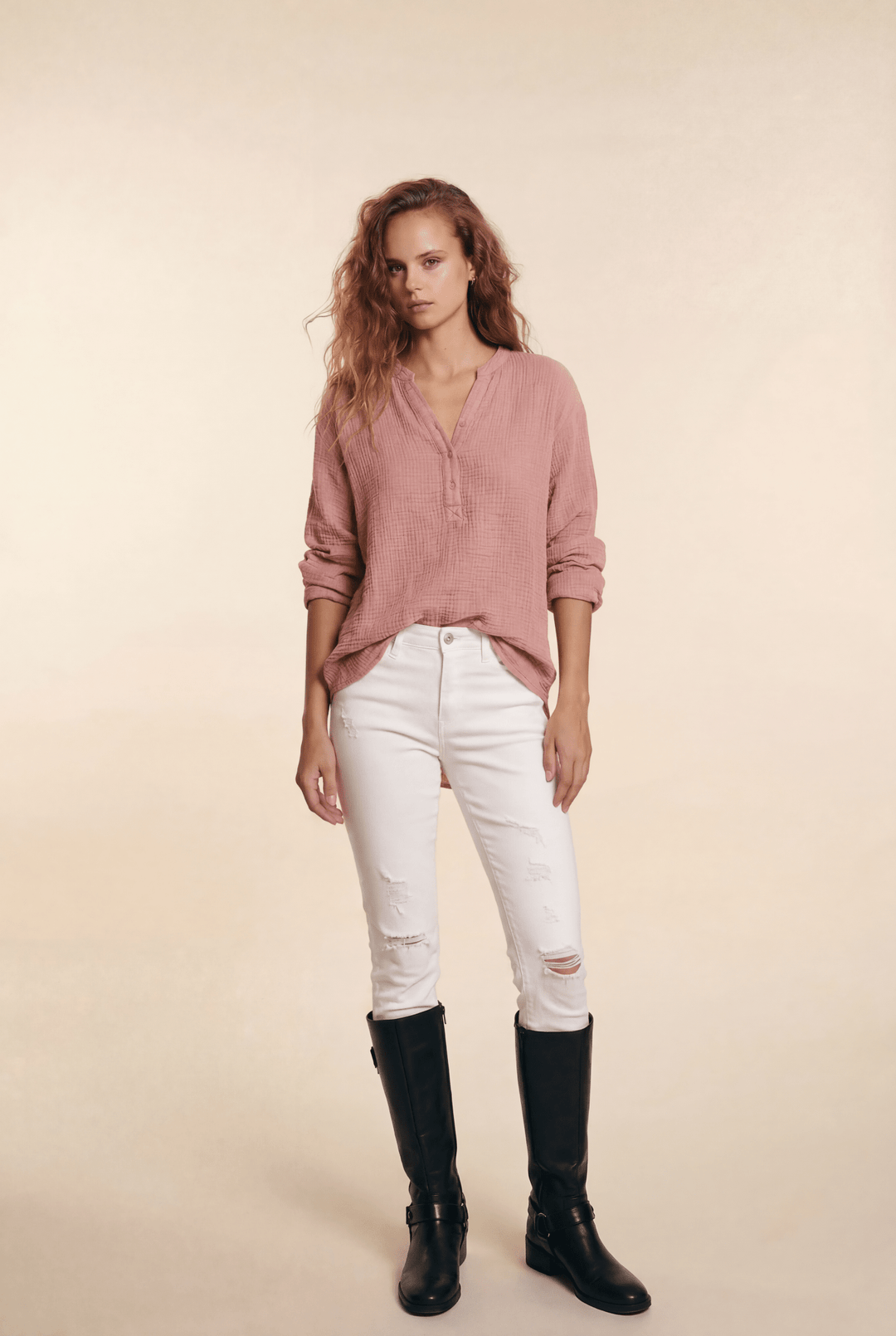 Ayla™ Casual V-Neck Blouse