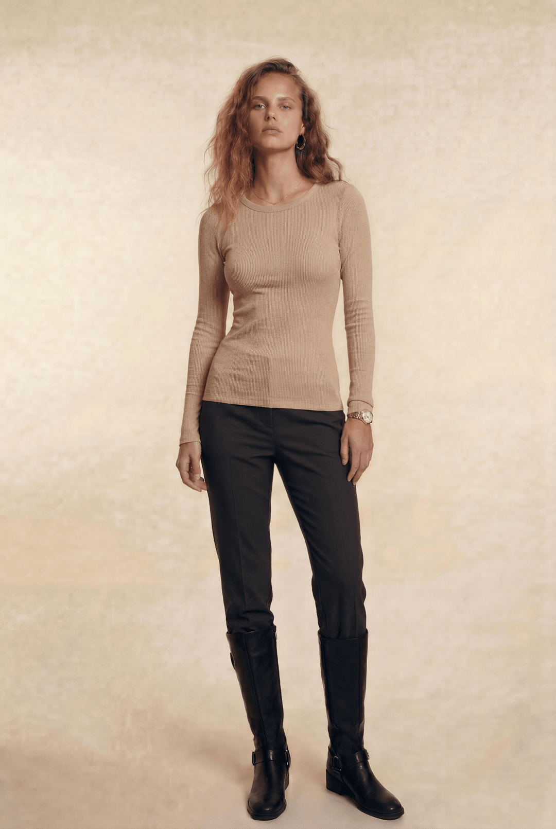 Davina | Slim-Fit Crewneck Top