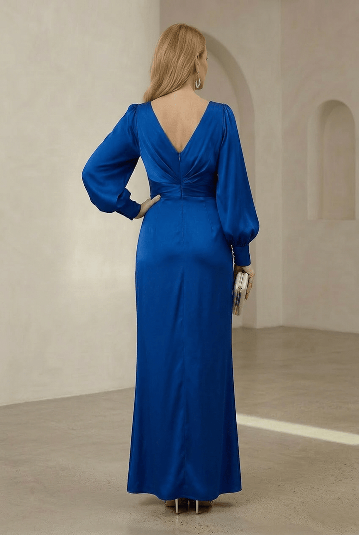 Liora | Elegant Draped Maxi Dress