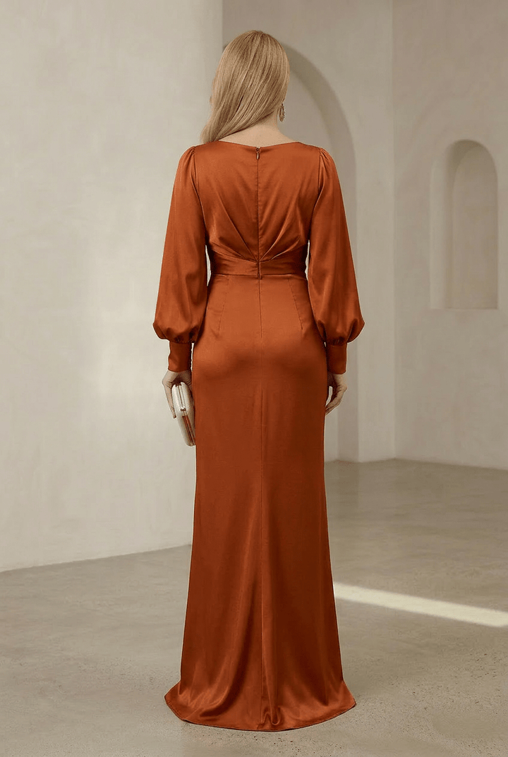 Liora | Elegant Draped Maxi Dress