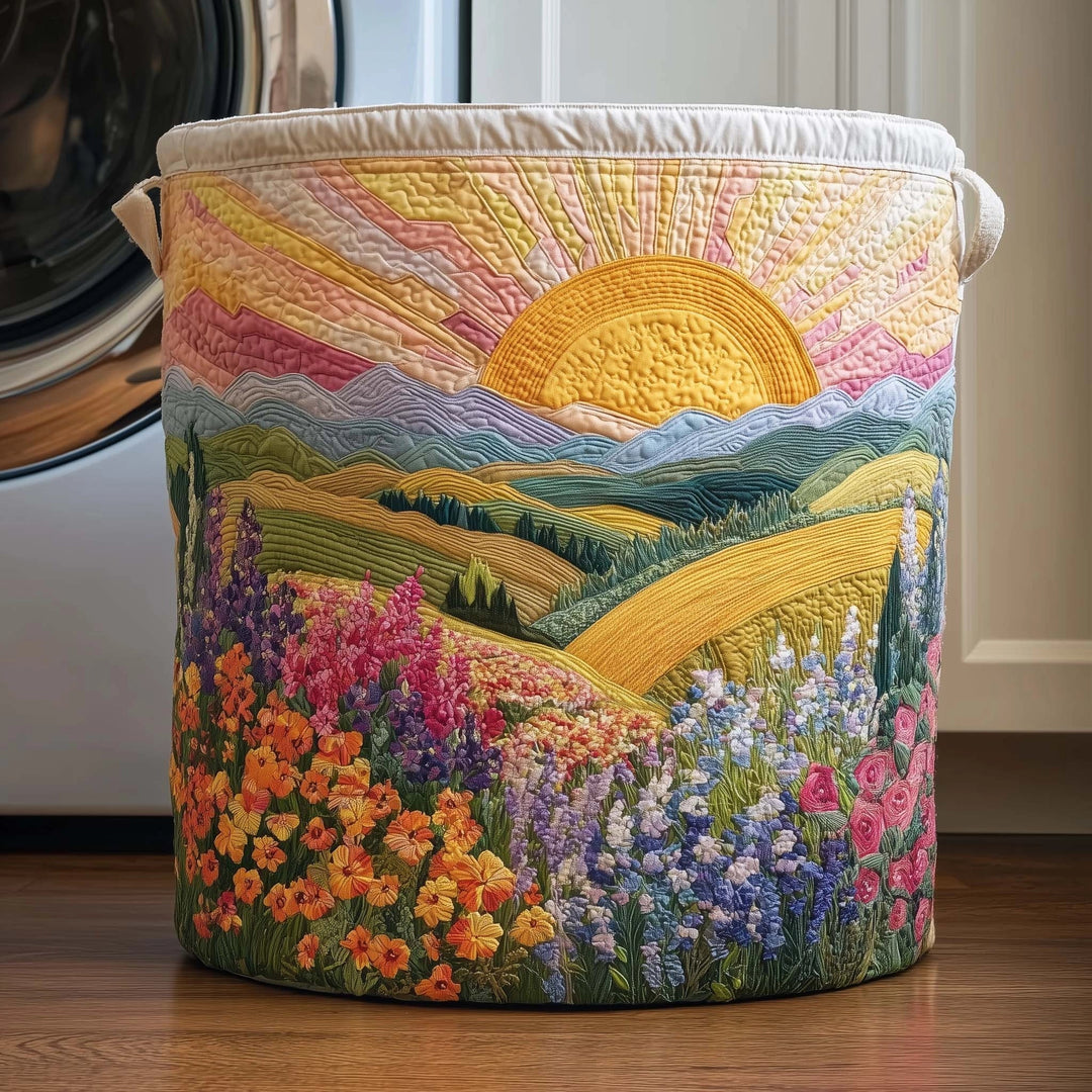 Sue | Hand-Quilted Laundry Basket