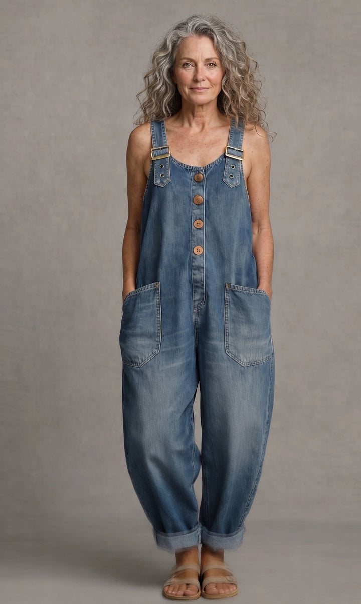 Molly - Women's Denim Jumpsuit