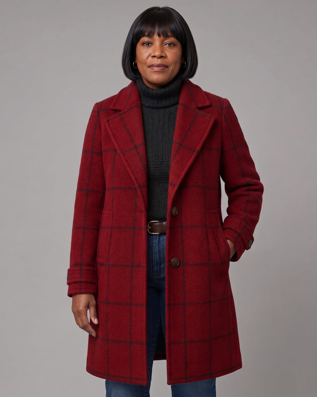 Bethany | Classic Checkered Coat