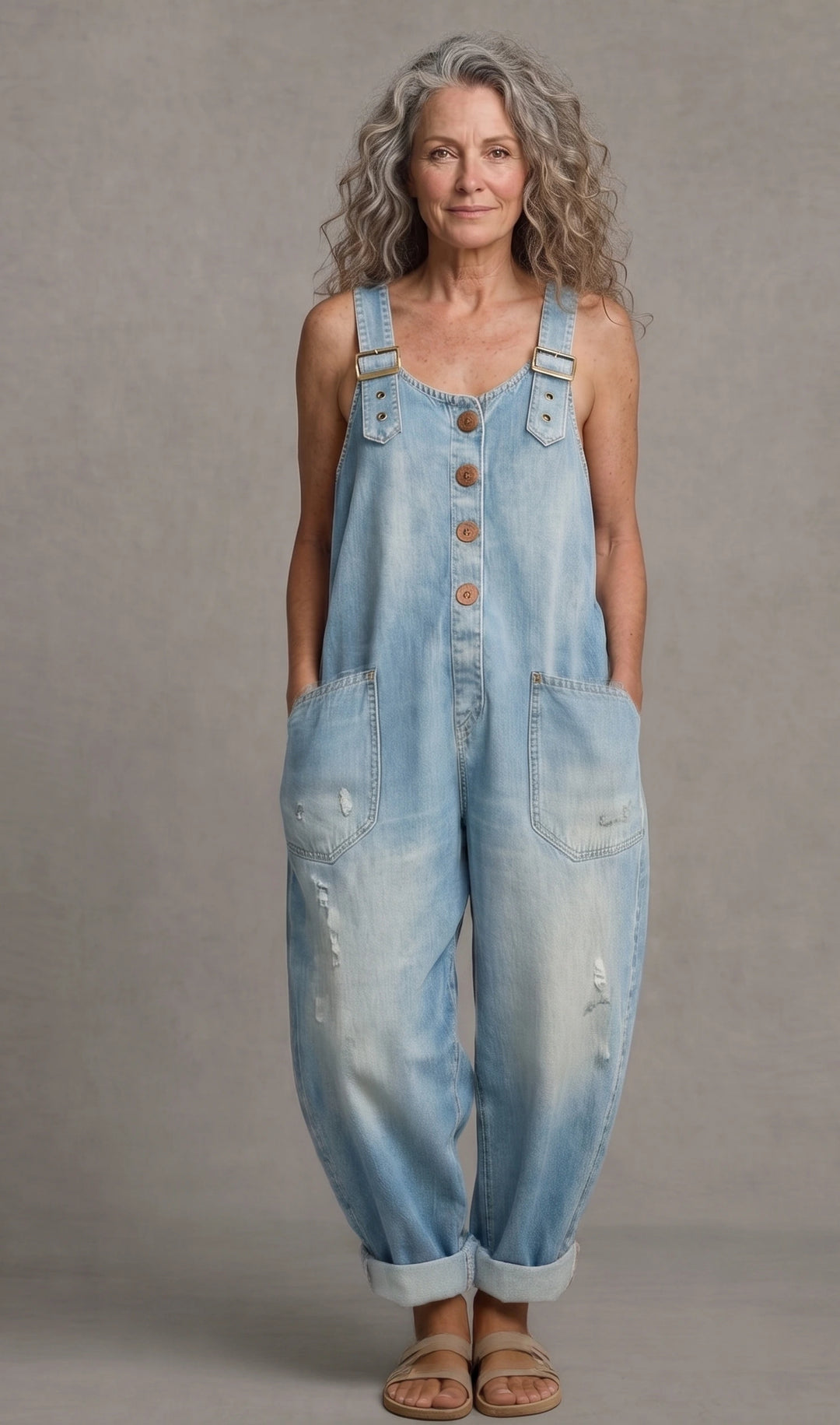 Molly - Women's Denim Jumpsuit