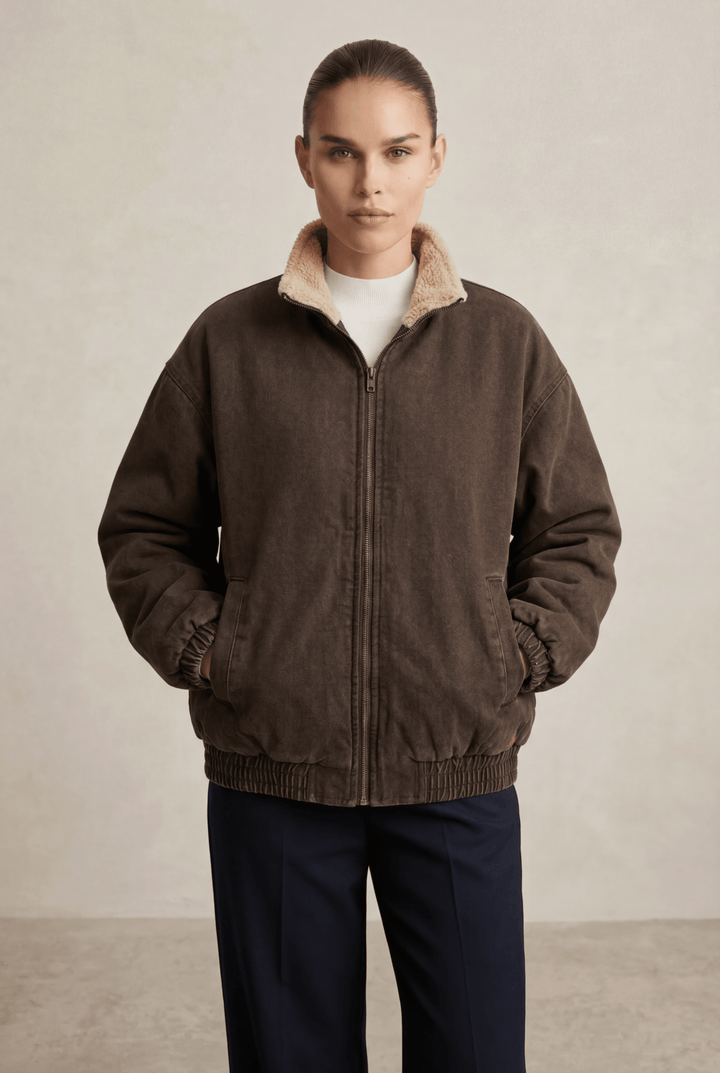 LENA | Sherpa Zip Jacket