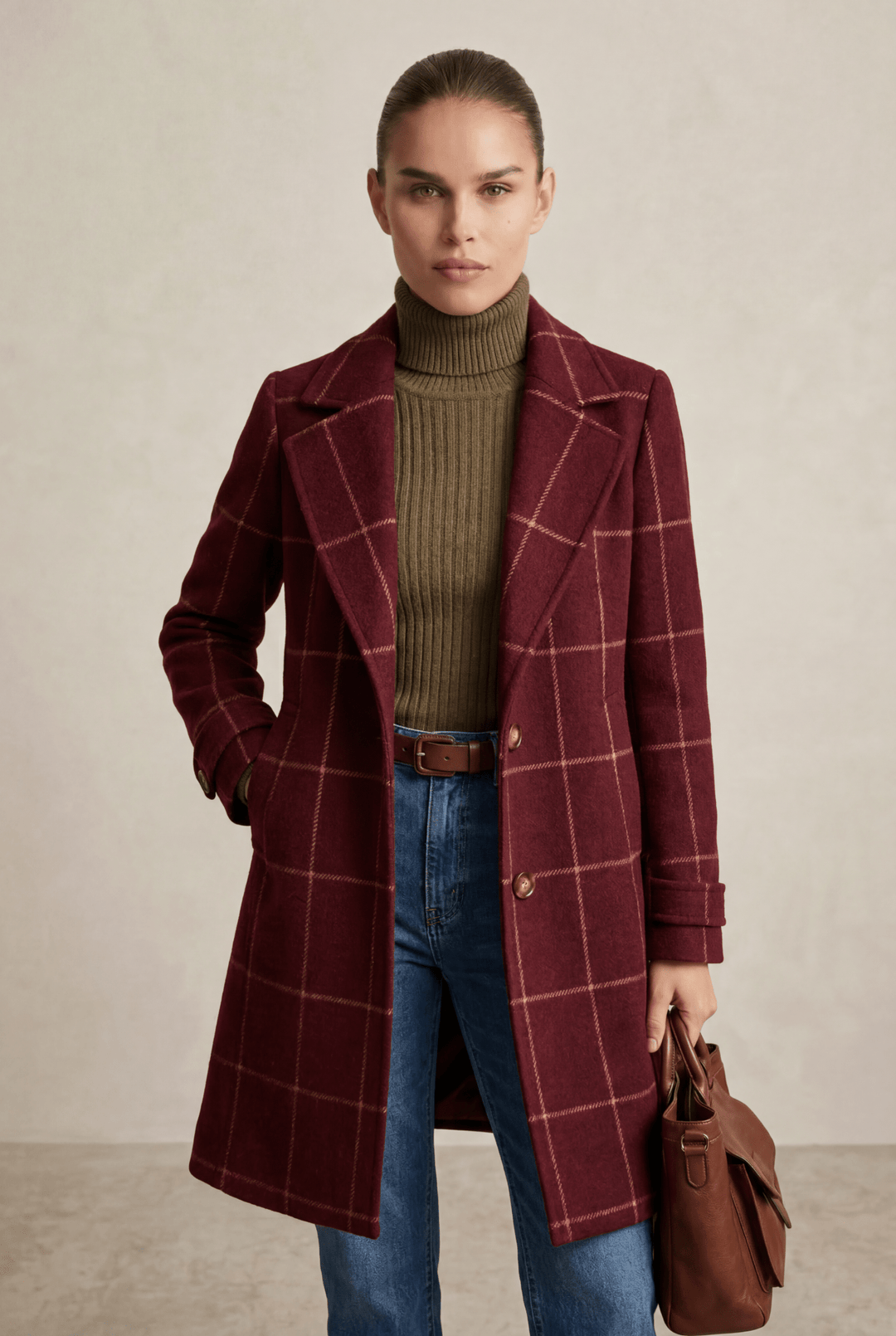 SIENNA | Checked Tailored Coat