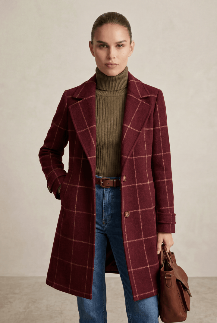 SIENNA | Checked Tailored Coat