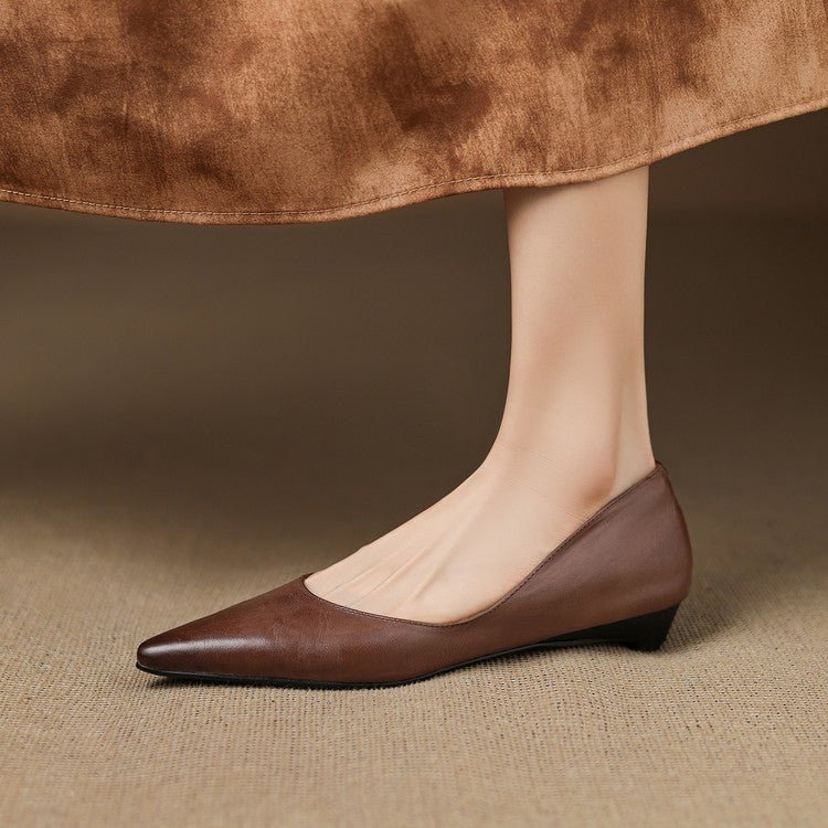Arla Genuine Leather Flats