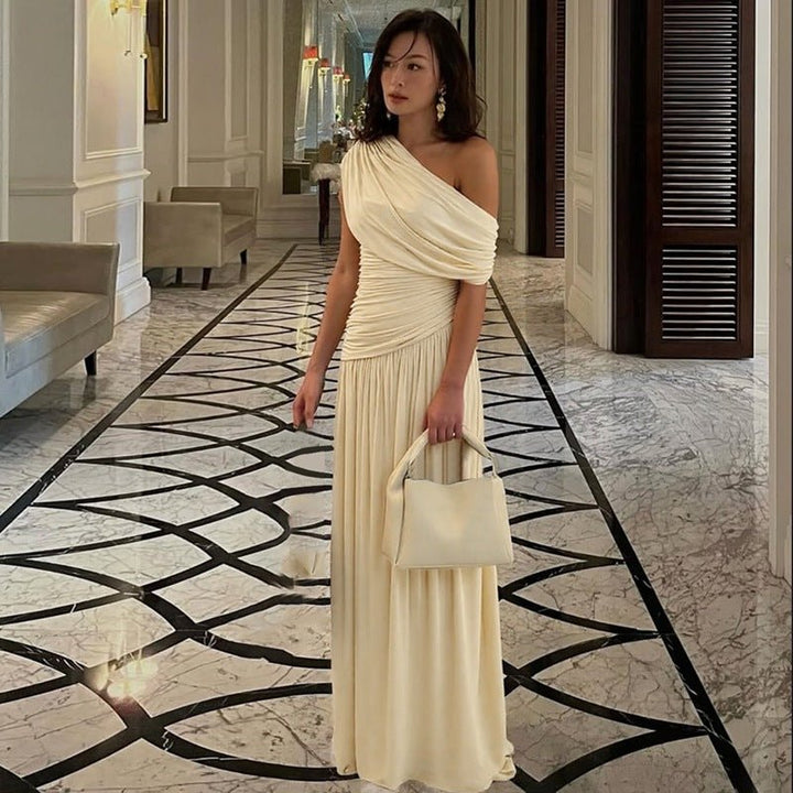 KAWALI™ - Elegant One Shoulder Evening Maxi Dress