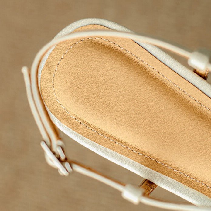 Elowen T-Strap Leather Heels