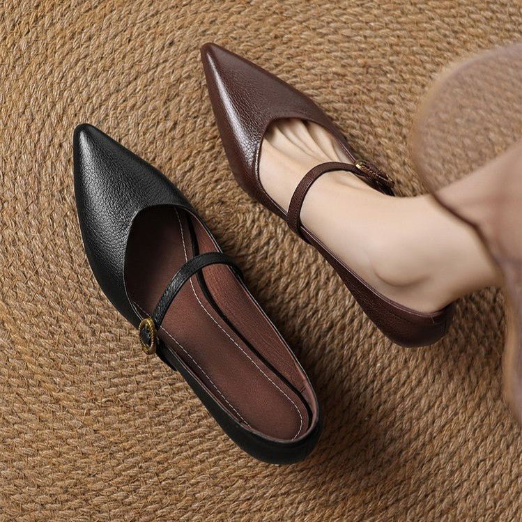 Eloria Leather Kitten Heels