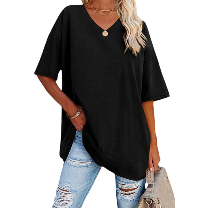 Karen | Casual Loose V-neck T-shirt