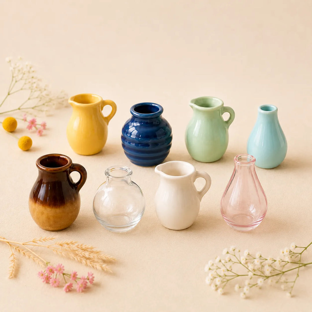 Roselle | Mini Vase Ceramic Magnets