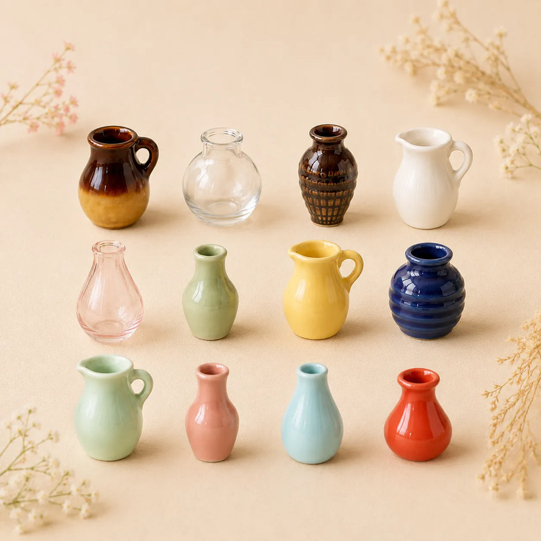 Roselle | Mini Vase Ceramic Magnets
