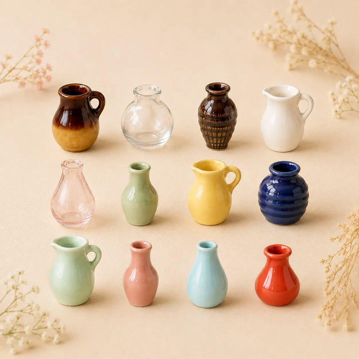 Roselle | Mini Vase Ceramic Magnets