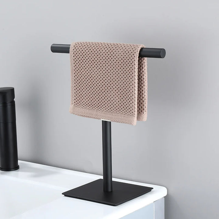 Linden Brass Towel Stand